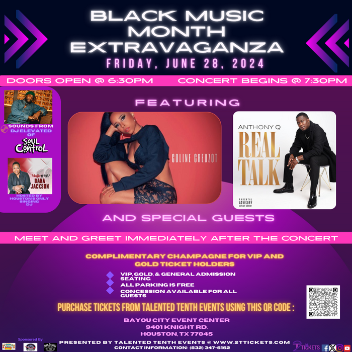 Coline Creuzot/ Anthony Q - Black Music Month Extravaganza @ Bayou Event Center