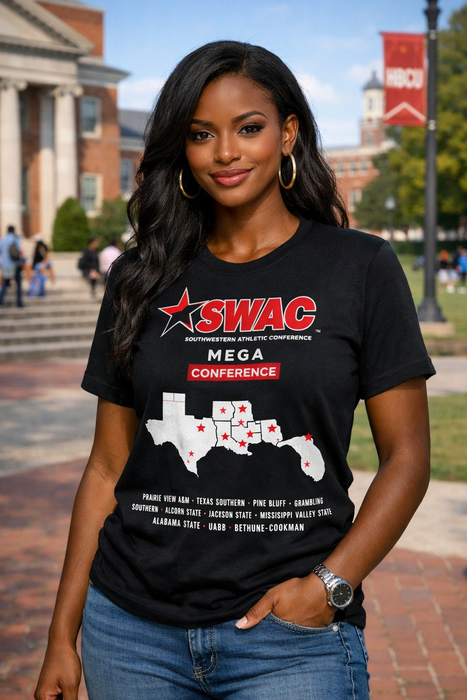 SWAC Mega Conference Map T-Shirt